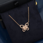 Graff Limited Edition Phantom Butterfly Pink Gold Necklace