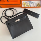 Kelly Danse II 22cm Black Evercolor Leather Shw
