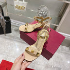 Valentino Roman Stud Sandal 65mm Calfskin 239546