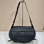 Prada Mini Messenger Bag 32cm Black Re-Nylon Leather