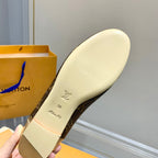 LV Joy Ballerina Dark Brown Mix Yellow Monogram Calfskin