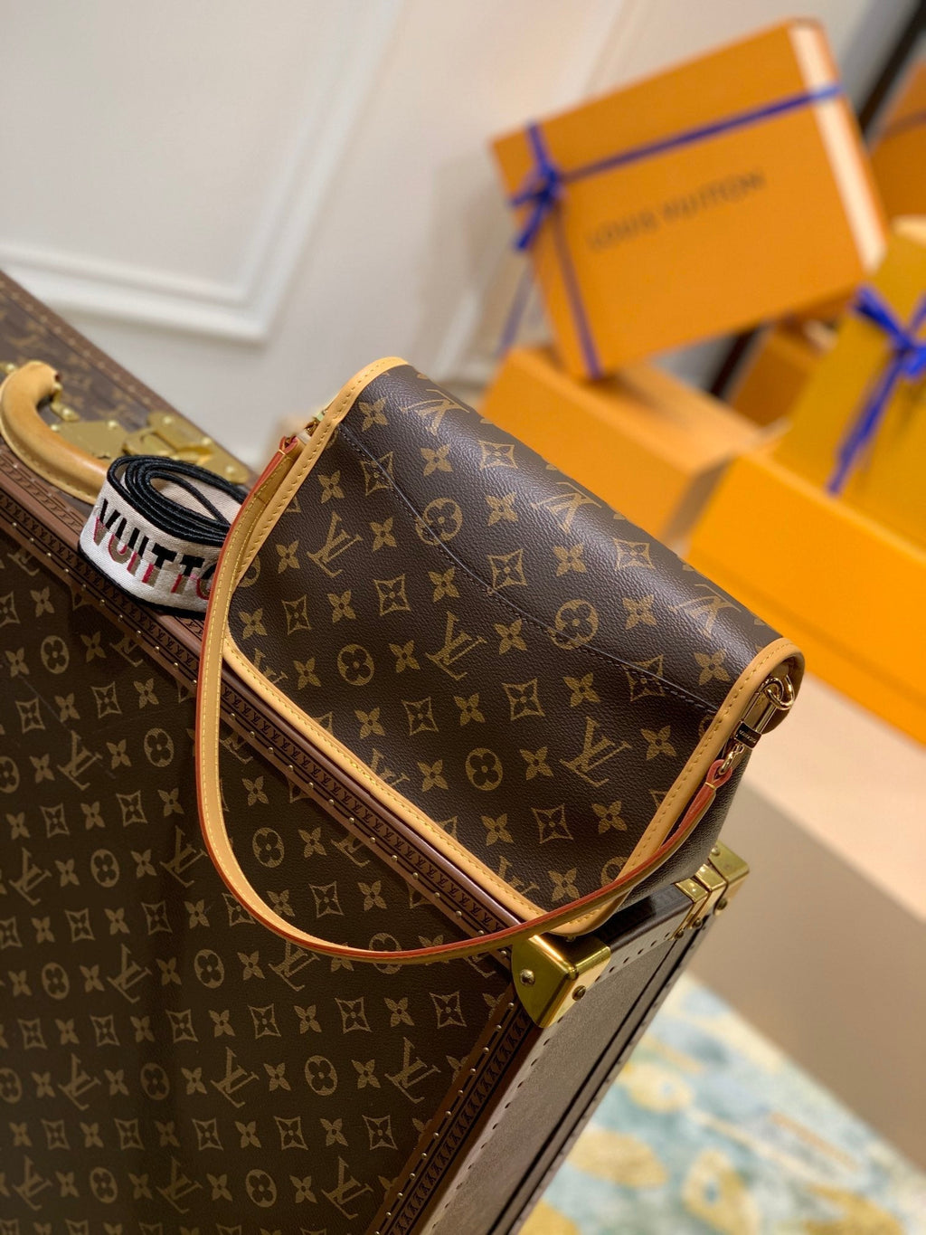 diane 24 brown monogram canvas