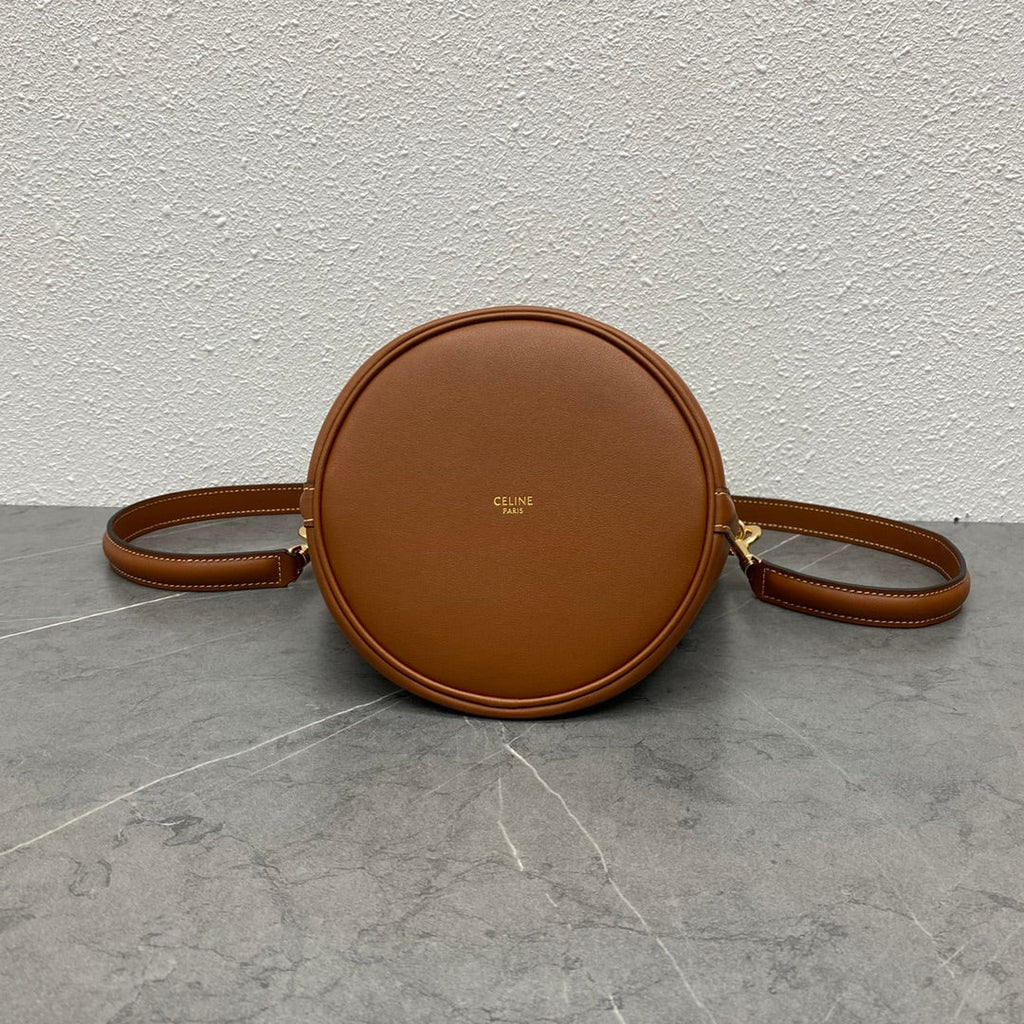 Celine Teen Bucket 16 Bag Brown Calfskin