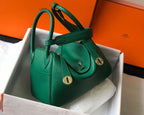 HM LINDY 30 BAG CASTLETON GREEN TAURILLON CLEMENCE LEATHER