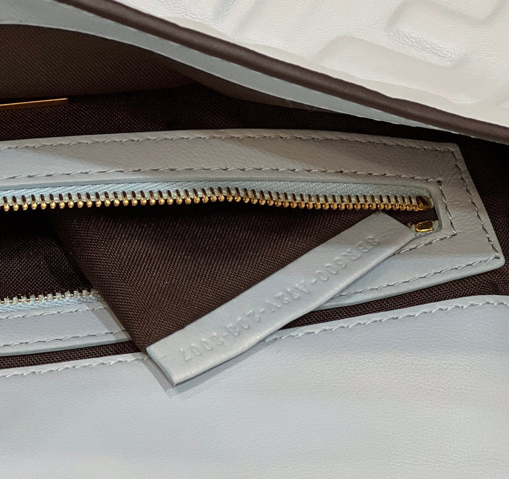 Baguette 27cm Cloud Blue Lambskin Gold Hardware