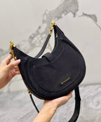 BVL Serpenti Ellipse Crossbody Bag 25cm Black Lambskin GHW 188344