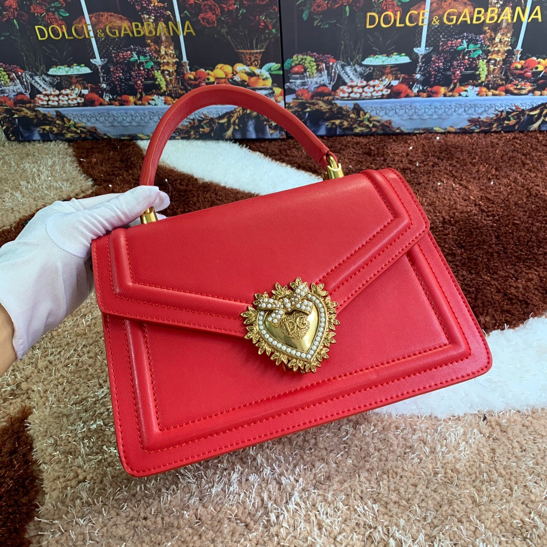 devotion 24 top-handle red calfskin