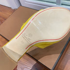 Summer Charms Mules 80 Yellow Suede Pink Lambskin