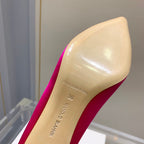 Manolo Women's Nadira Pumps 70 Hot Pink Satin
