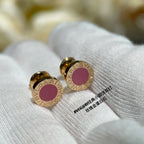 BVL EARRINGS CLUSTER PINK MOP