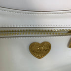 large devotion 26 shouder bag white cafskin