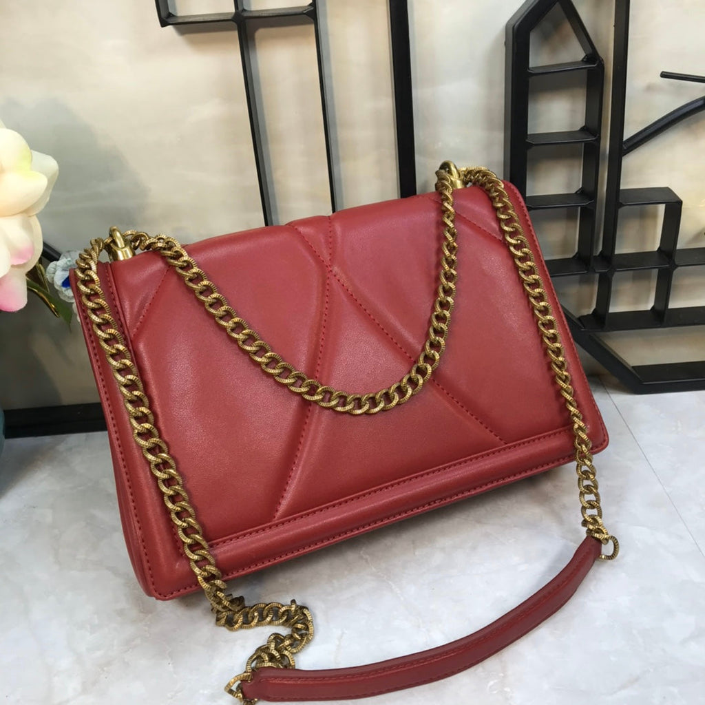 large devotion 26 shouder bag burgundy cafskin