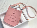 Mini Evelyne 18cm Pink Togo Silver Hardware
