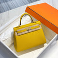 HM KELLY 25CM YELLOW TOGO GOLD HARDWARE