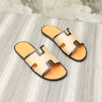 HM IZMIR SANDAL TANGERINE AND PEACH CALFSKIN