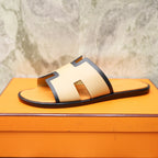 HM IZMIR SANDAL TANGERINE AND PEACH CALFSKIN