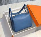 HM LINDY 26 BAG AZURE TAURILLON CLEMENCE LEATHER