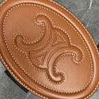 Celine Oval Minaudière Cuir Triomphe Brown Calfskin