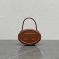 Celine Oval Minaudière Cuir Triomphe Brown Calfskin