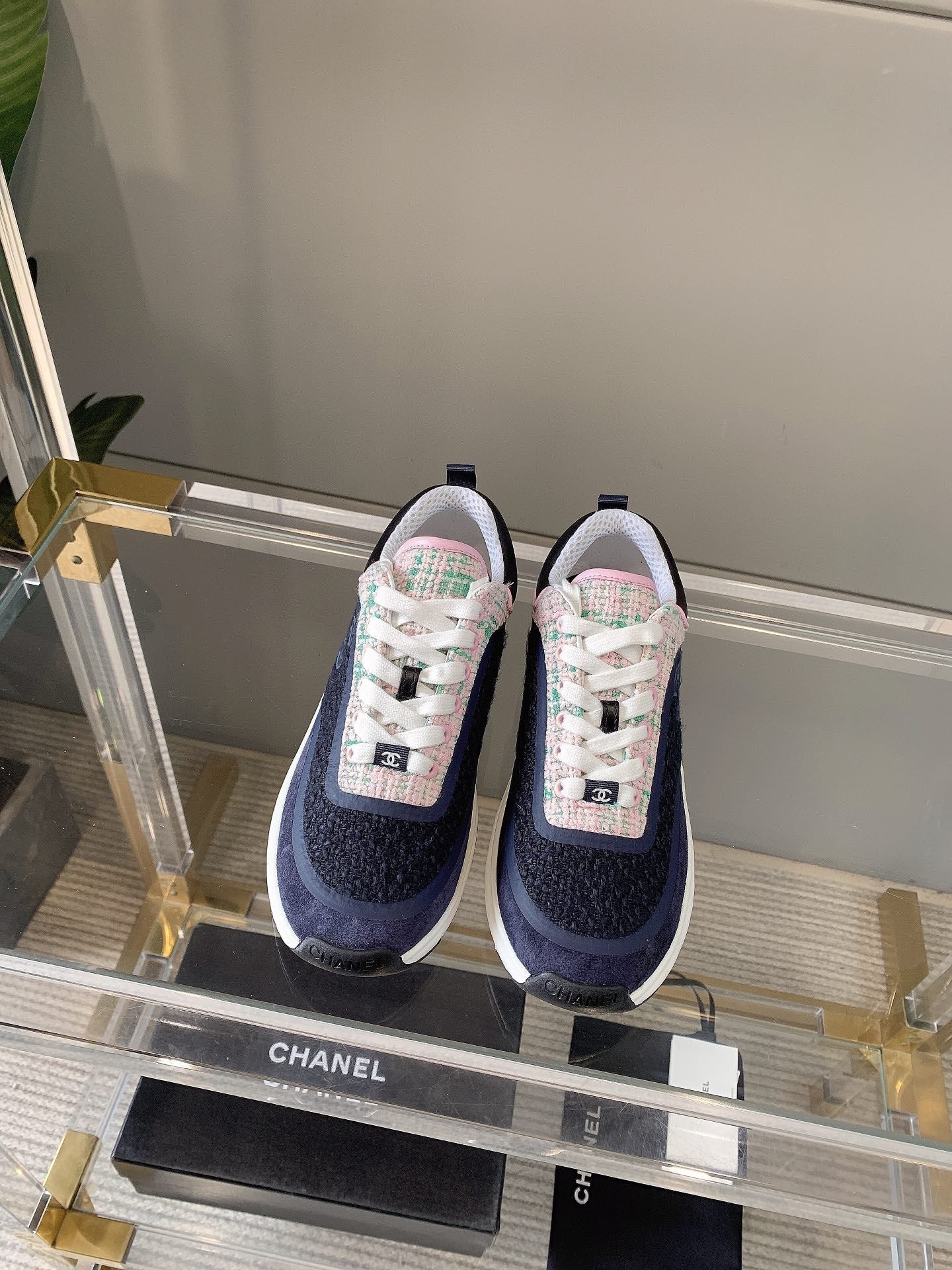 CC Sneaker In Charcoal Blue Wool 145625