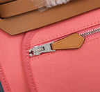HM HERBAG ZIP 31 CORAL AND COPPER CANVAS