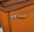 HM HERBAG ZIP 31 CARROT AND COPPER CANVAS
