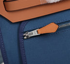 HM HERBAG ZIP 31 AEGEAN AND COPPER CANVAS