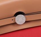 HM HERBAG ZIP 31 RED AND CIDER CANVAS