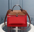 HM HERBAG ZIP 31 RED AND CIDER CANVAS