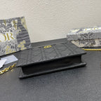 CARO POUCH 19 BAG IN BLACK CALFSKIN