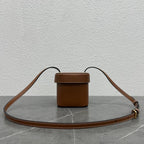 Celine Small Box Cuir Triomphe Bag Brown Calfskin