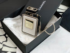 CC N5 Perfume Bottle Bag White Quited Lambskin