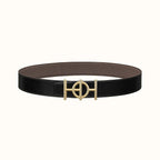 ULYSSE BELT BUCKLE & REVERSIBLE KHAKI BROWN LEATHER STRAP 38MM GOLD HARDWARE