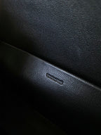 20 CHAIN EMBOSSED ARMPIT BAG FULL BLACK CALFSKIN