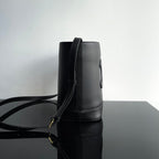 BUCKET CUIR TRIOMPHE 24 CALFSKIN BLACK