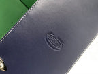 SAÏGON PM BAG 28 IN NAVY BLUE GOYARDINE CANVAS AND CALFSKIN