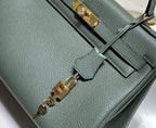 HM KELLY 28CM DARK GREY TOGO GOLD HARDWARE