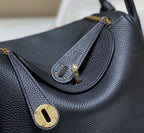 HM LINDY 30 BAG BLACK TAURILLON CLEMENCE LEATHER