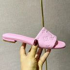 LV Neo Revival Flat Mule 15mm Pink Cowhide