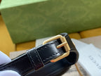 Gucci Marmont 21cm Shoulder Bag Black Leather 333535