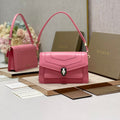 Serpenti Forever East-West Shoulder Bag 22cm Pink Cafskin GHW 188473