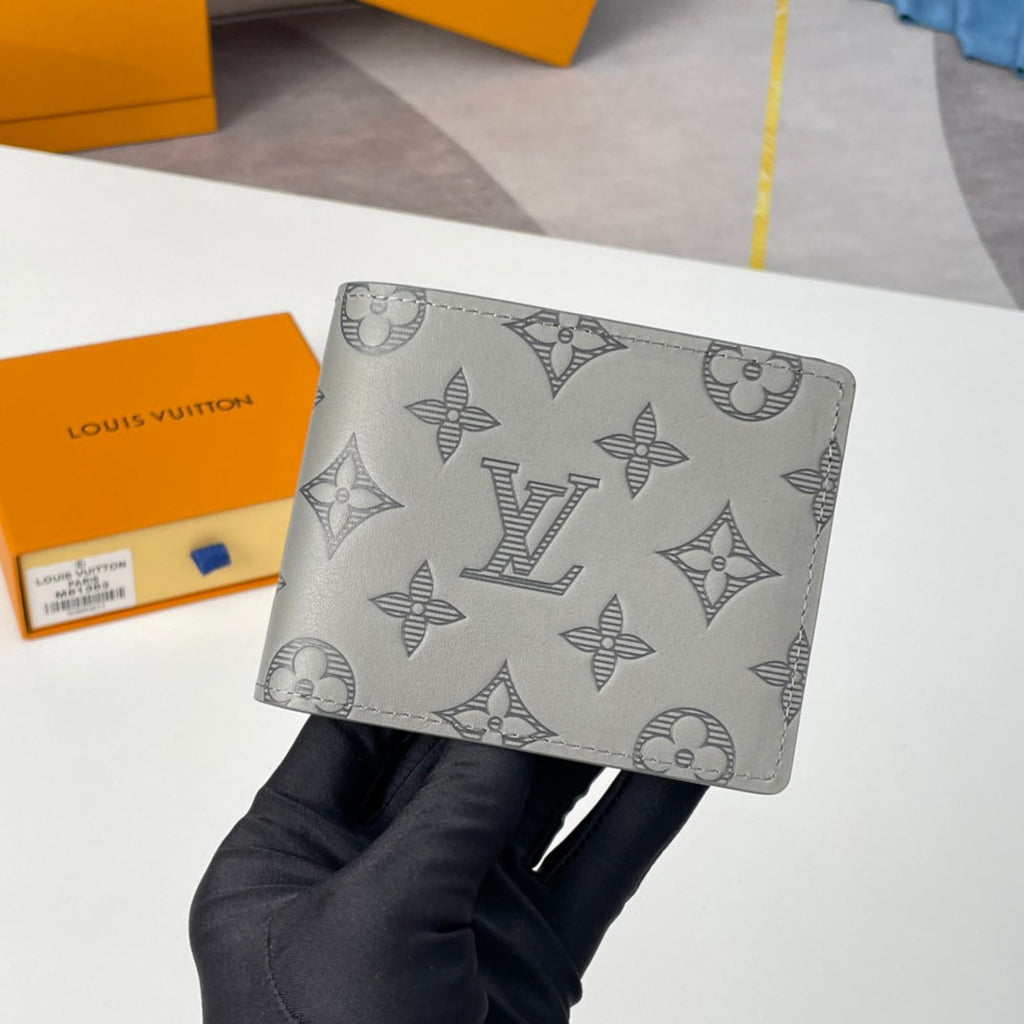 LV M81383 Multiple Wallet Monogram Shadow Calf Leather 221627