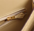 HM CONSTANCE 23 FLAX CROCODILE EMBOSSED CALFSKIN GOLD HARDWARE