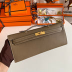 HM Kelly Cut 31 Etoupe Epsom Leather Gold Hardware 229054