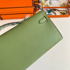 HM Kelly Cut 31 Olive Green Epsom Leather Gold Hardware 229045