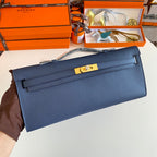 HM Kelly Cut 31 Night Blue Epsom Leather Gold Hardware 229049