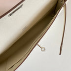 HM Kelly Cut 31 Ivory Epsom Leather Silver Hardware 229046