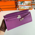 HM Kelly Cut 31 Violet Epsom Leather Silver Hardware 229036