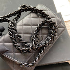 CC Classic Woc 20cm All Black Grained Calfskin