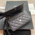 CC Classic Woc 20cm All Black Grained Calfskin